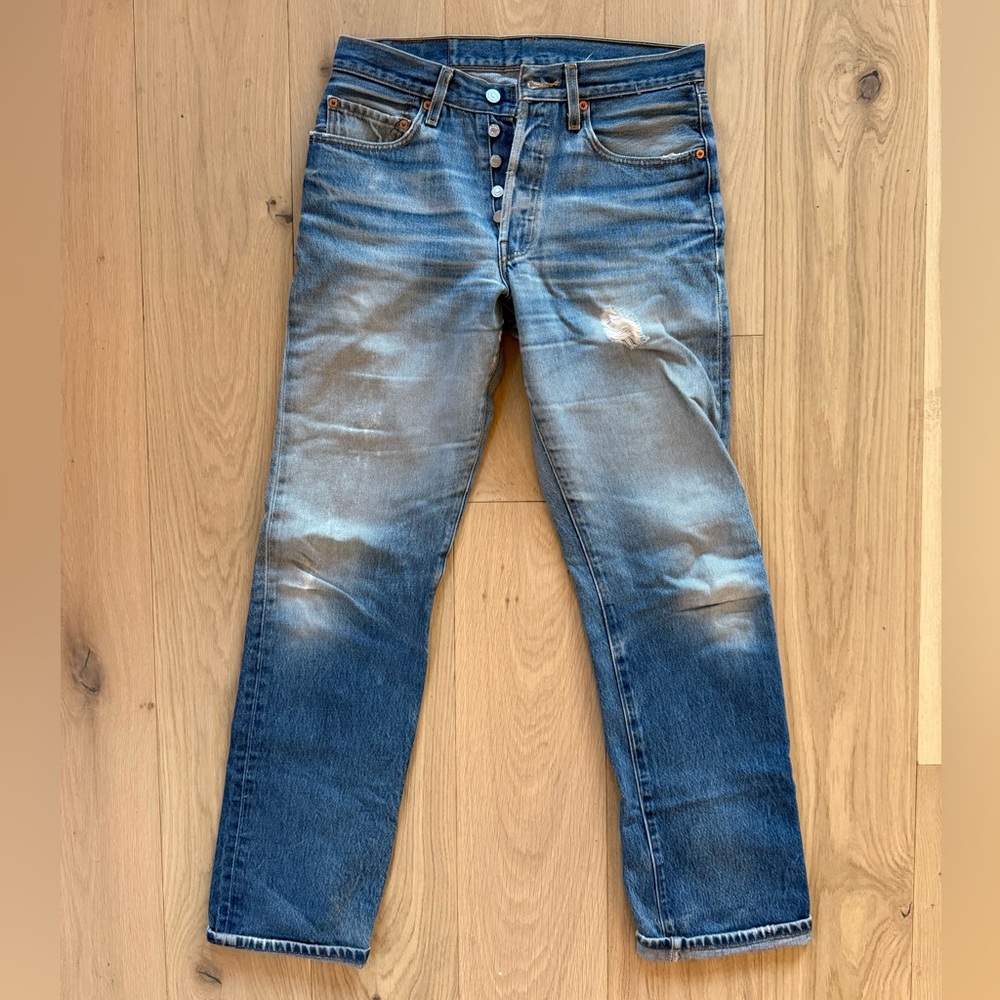 The Most Perfect Vintage Levi’s 501 Denim Jeans 33 x 36 - Picture 3 of 7